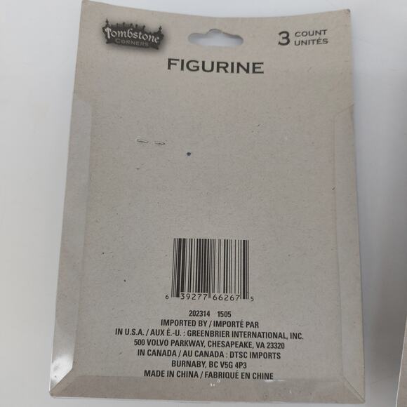 Tombstone Corners Halloween 3 Figures Monsters Scary - Picture 3 of 11